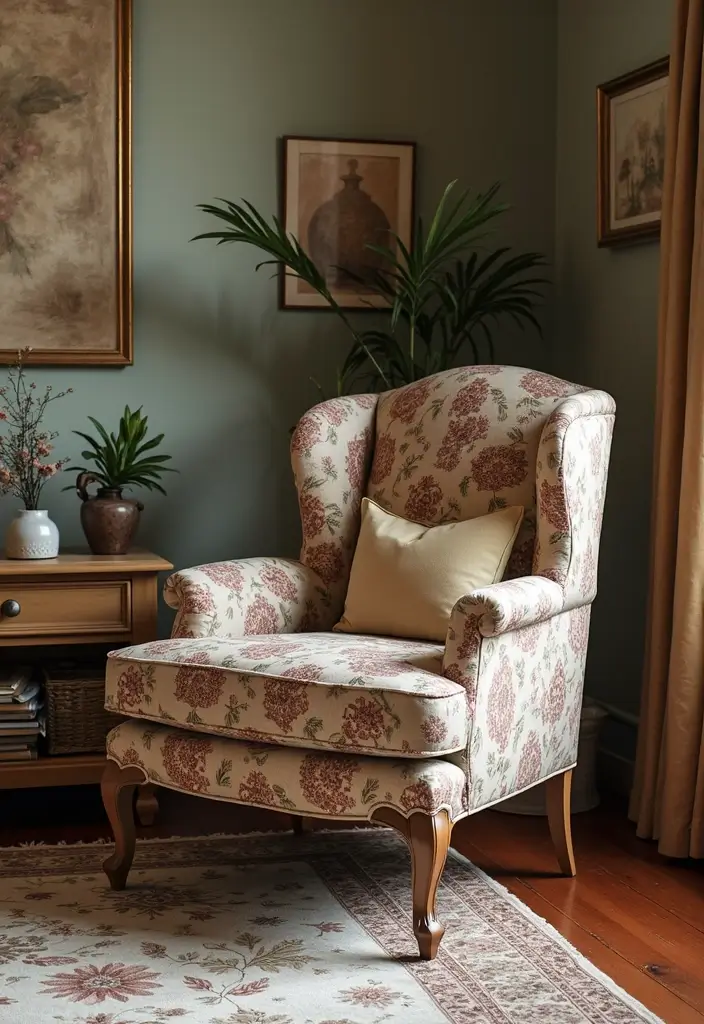 12 Comfortable Living Room Chairs for Relaxation - 5. Vintage Accent Chair