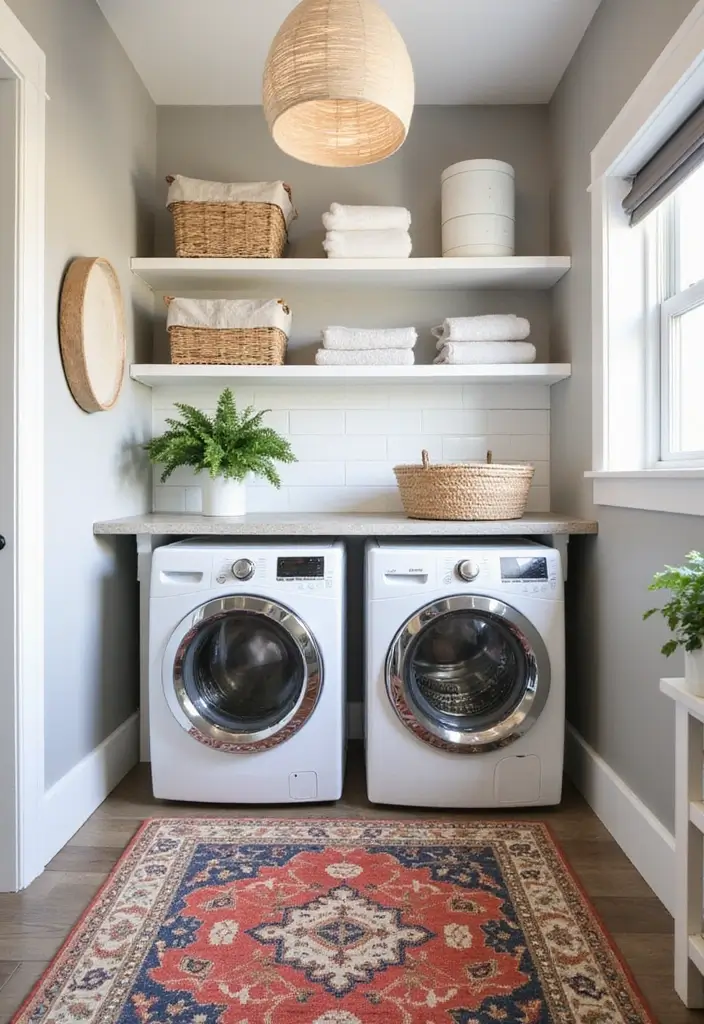 12 Cozy Laundry Room Rug Ideas - 5. Indoor-Outdoor Rugs