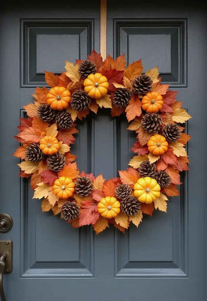 12 Easy Fall Decor DIY Projects - 10. Fall Themed Wreaths