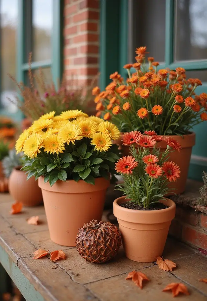 12 Easy Fall Decor DIY Projects - 12. Terracotta Pot Fall Decor