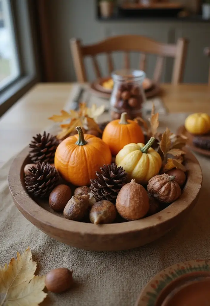 12 Easy Fall Decor DIY Projects - 6. Natural Centerpieces