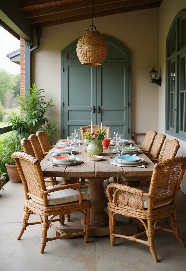12 Elegant Dining Room Sets for Every Home - 11. Outdoor-Inspired Dining Sets