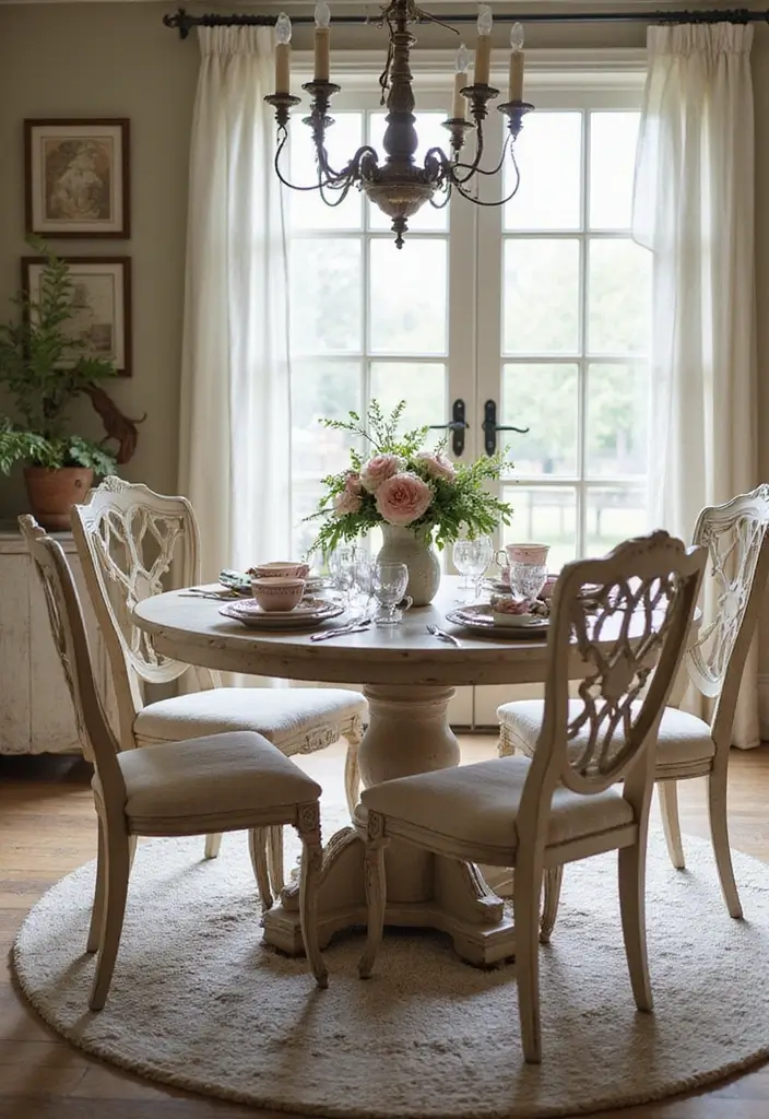 12 Elegant Dining Room Sets for Every Home - 3. Rustic French Country Charm