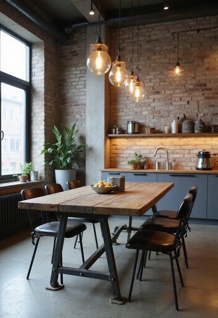 12 Elegant Dining Room Sets for Every Home - 4. Industrial Chic Dining Sets