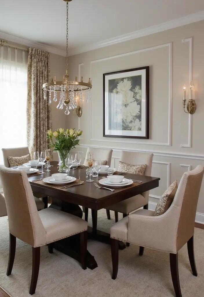 12 Elegant Dining Room Sets for Every Home - 5. Elegant Upholstered Dining Chairs