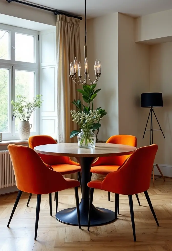 12 Elegant Dining Room Sets for Every Home - 9. Bold Color Choices