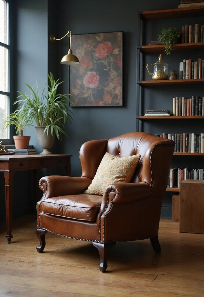 12 Ergonomic Home Office Chairs for Comfort - 6. The Vintage Leather Chair