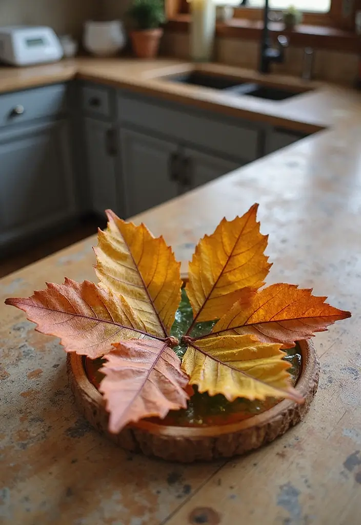 12 Fall Decor Leaves Ideas for a Natural Touch - 5. Leaf Trivets for a Cozy Touch