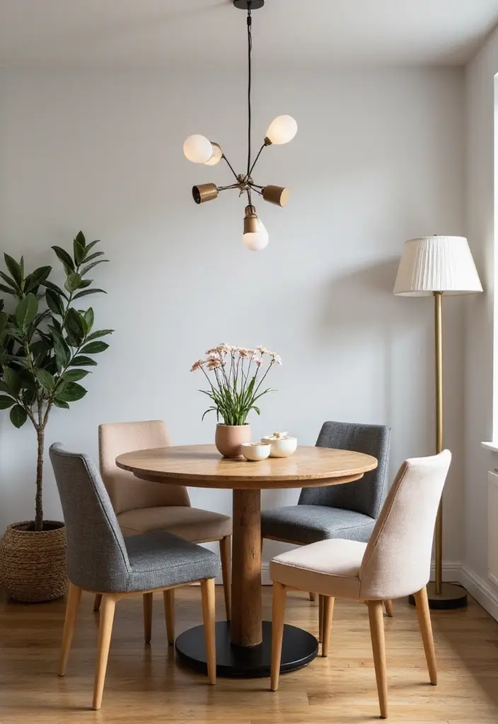 12 Genius Small Apartment Dining Table Solutions for Tiny Spaces - 12. Round Tables