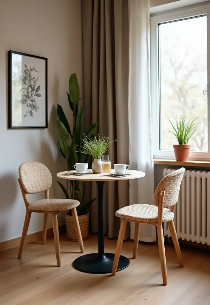 12 Genius Small Apartment Dining Table Solutions for Tiny Spaces - 9. Compact Dining Sets