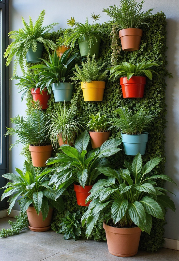 12 Green Wall Art Pieces for a Fresh Look - 2. Living Plant Walls