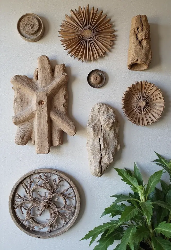 12 Green Wall Art Pieces for a Fresh Look - 3. Recycled Material Art