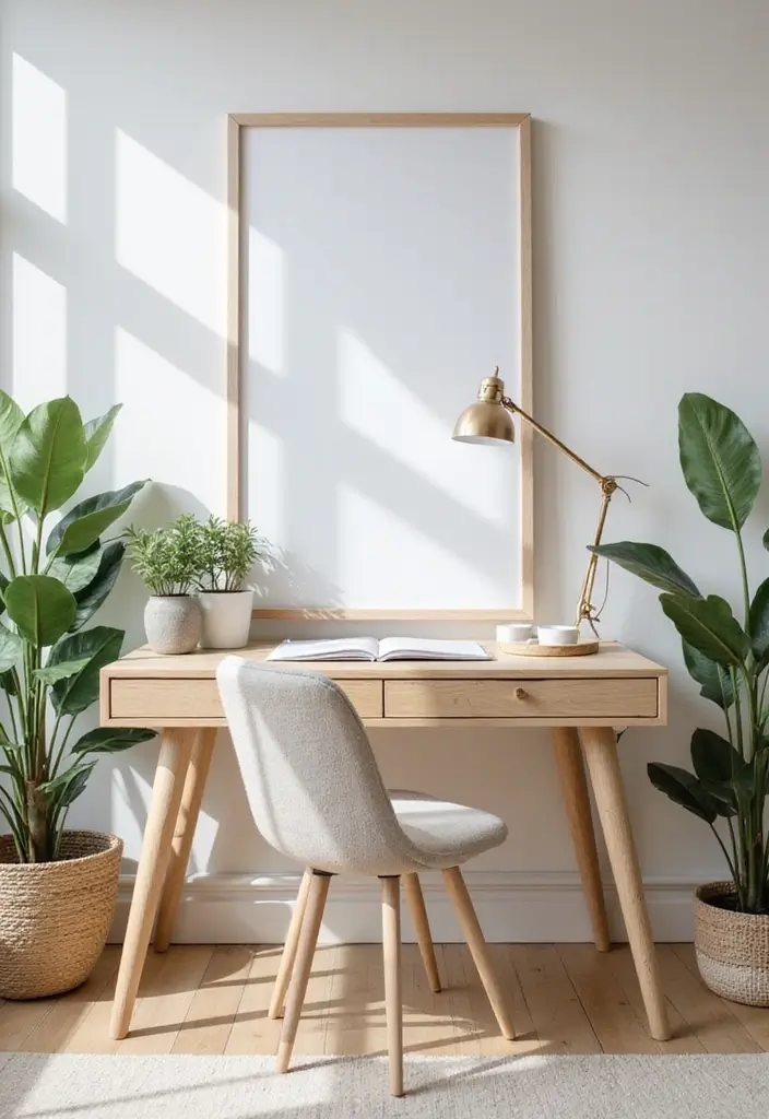 12 Home Office Interior Design Inspirations for a Minimalist Workspace - 1. Scandinavian Simplicity