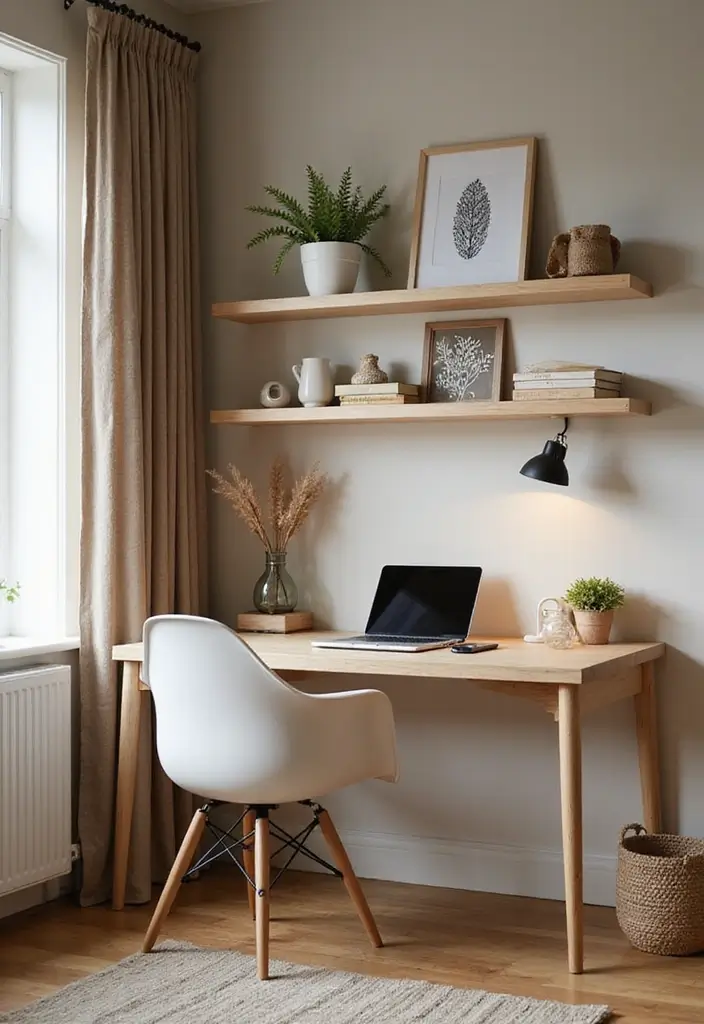12 Home Office Interior Design Inspirations for a Minimalist Workspace - 8. Cozy Corner Vibes
