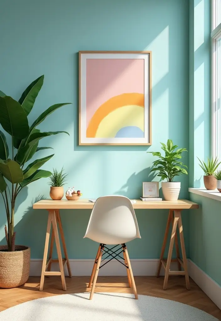 12 Home Office Setup Tips for Productivity - 2. Create a Calming Color Palette