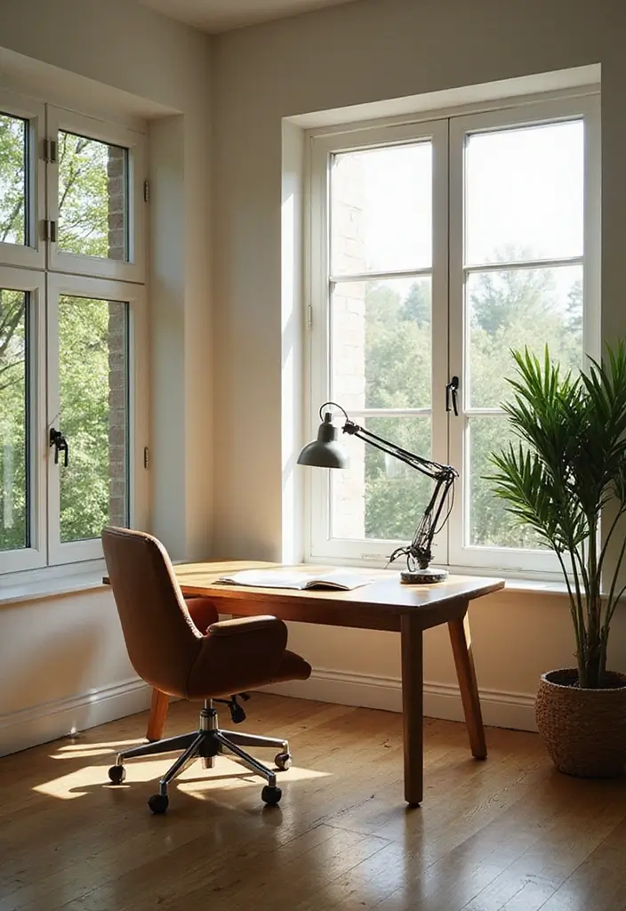 12 Home Office Setup Tips for Productivity - 5. Optimize Lighting for Productivity