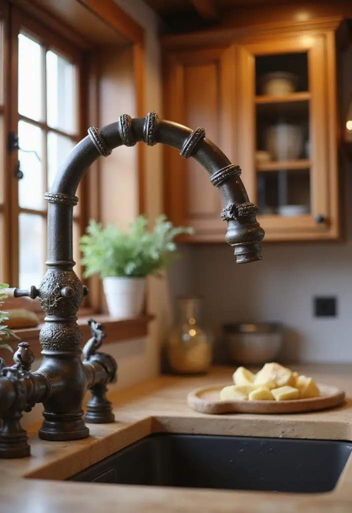 12 Kitchen Faucet Designs That Make a Statement - 2. Vintage Charm: The Farmhouse Faucet