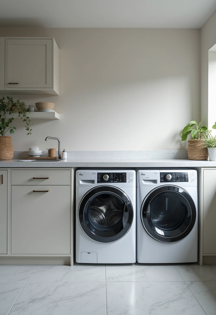 12 Laundry Room Decor Ideas for a Fresh Look - 10. Smart Technology Integration