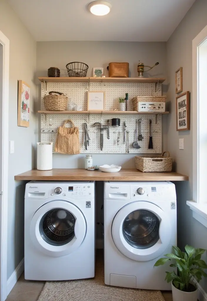 12 Laundry Room Decor Ideas for a Fresh Look - 4. DIY Laundry Room Accents