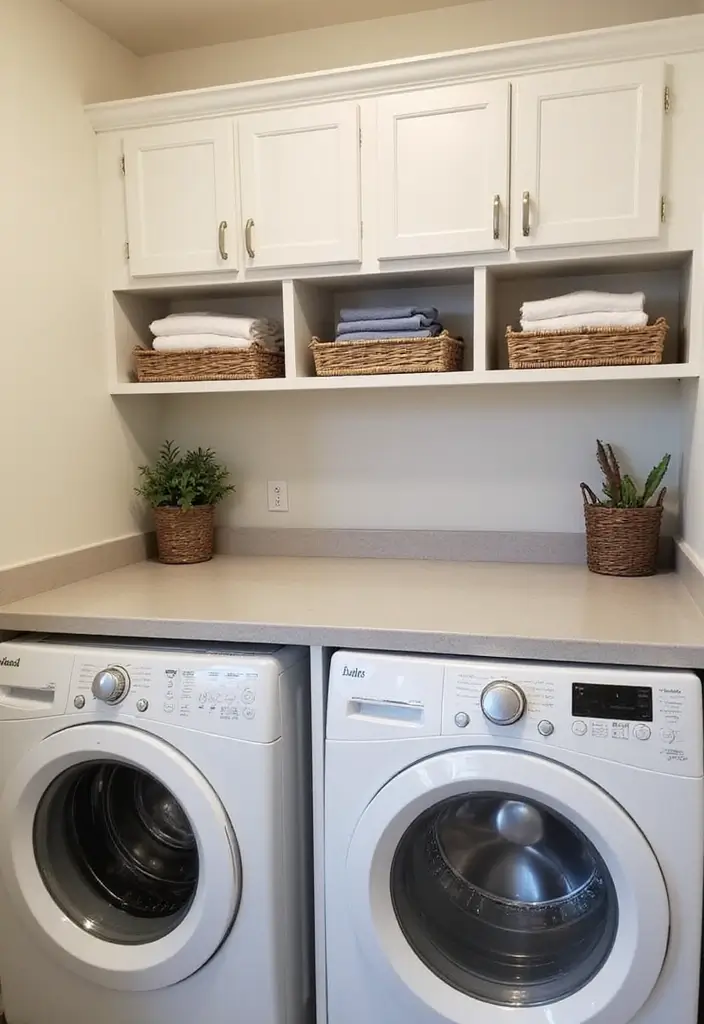 12 Laundry Room Decor Ideas for a Fresh Look - 9. Creative Folding Stations