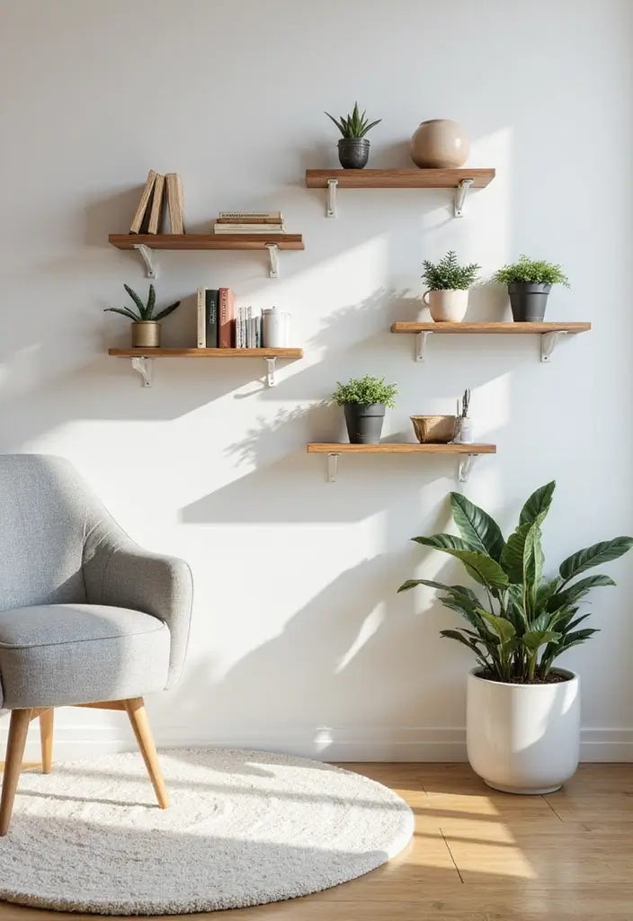 12 Minimalist Home Accessories for Simple Living - 11. Versatile Wall Shelving