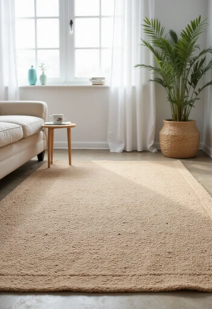 12 Minimalist Home Accessories for Simple Living - 6. Natural Fiber Rugs