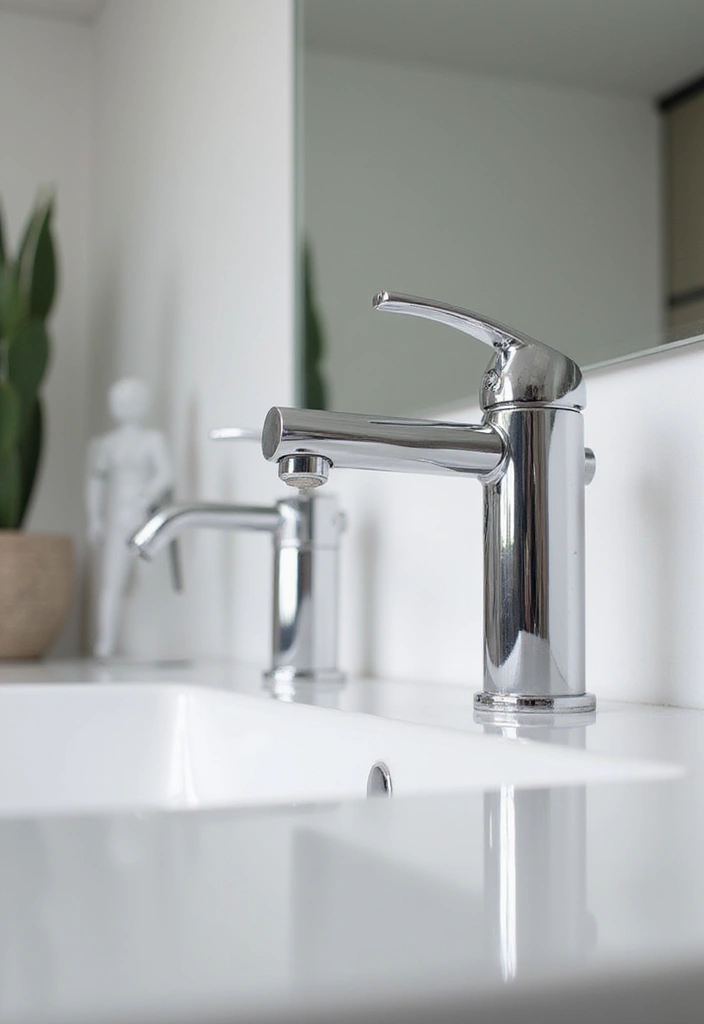 12 Modern Bathroom Faucets for a Fresh Touch - 4. Minimalist Chrome Touch Faucets