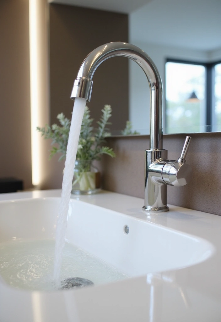 12 Modern Bathroom Faucets for a Fresh Touch - 9. Multi-Functional Pull-Down Faucets