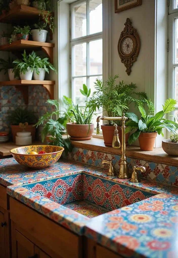 12 Modern Kitchen Sink Designs You’ll Love - 5. Colorful Ceramic Sink