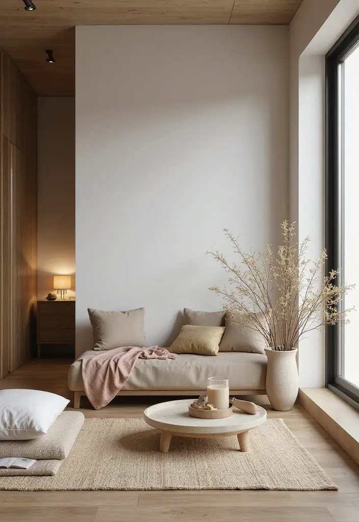 12 Small Apartment Interior Styles for Urban Dwellers - 10. Zen Retreat