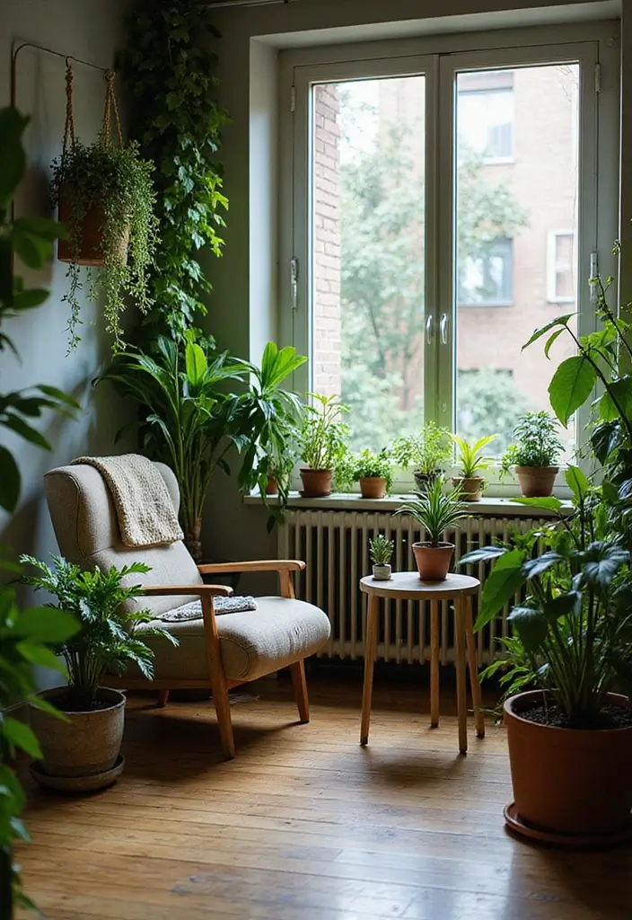 12 Small Apartment Interior Styles for Urban Dwellers - 12. Urban Jungle