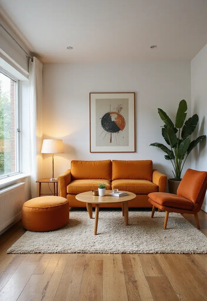 12 Small Apartment Interior Styles for Urban Dwellers - 4. Mid-Century Modern