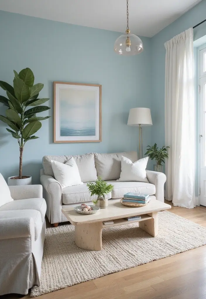 12 Small Apartment Interior Styles for Urban Dwellers - 8. Coastal Breeze