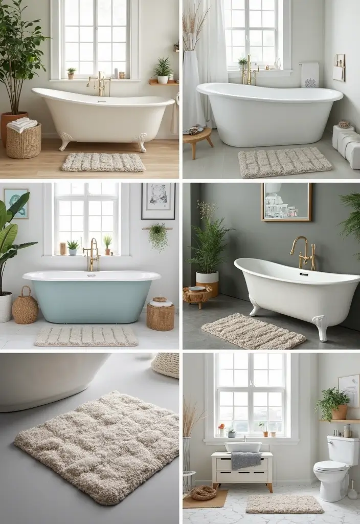 12 Soft & Absorbent Bathroom Mat Picks for Eco-Friendly Decor - 12. Multi-Purpose Bath Mats