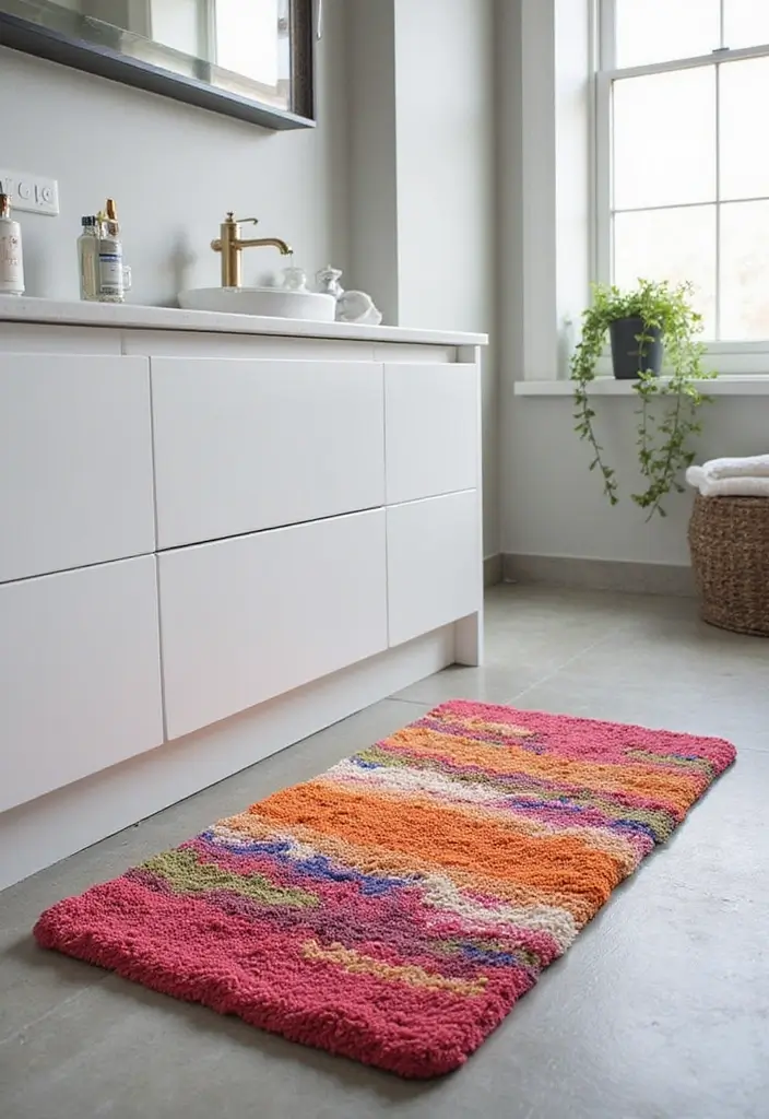 12 Soft & Absorbent Bathroom Mat Picks for Eco-Friendly Decor - 2. Recycled Plastic Chenille Mats