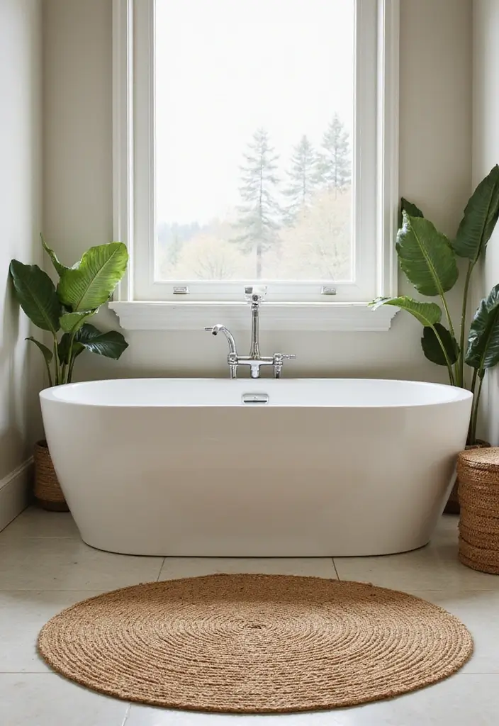 12 Soft & Absorbent Bathroom Mat Picks for Eco-Friendly Decor - 5. Eco-Friendly Jute Bath Mats