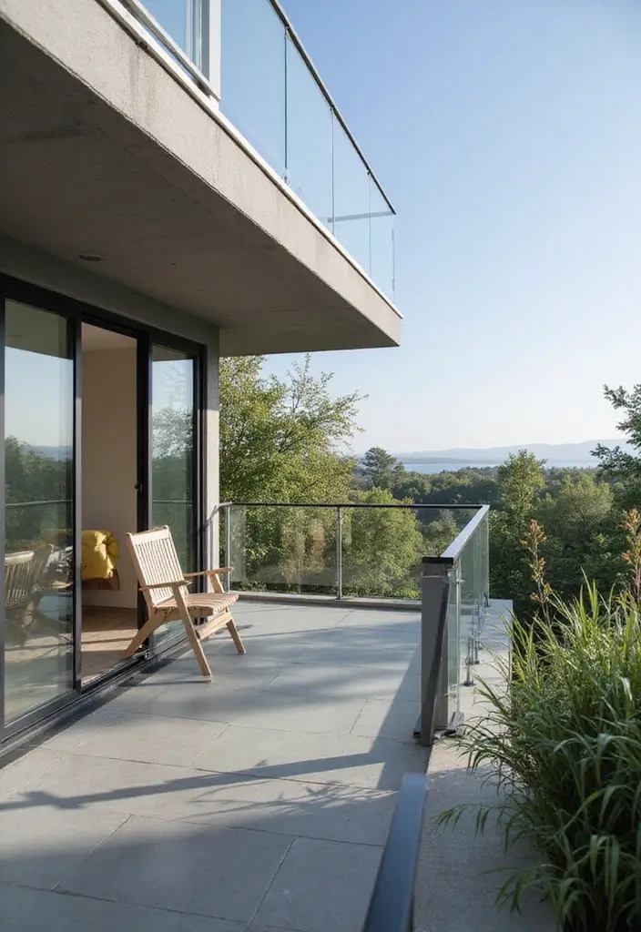 12 Stunning Balcony Glass Railing Designs - 9. Smart Glass Innovations
