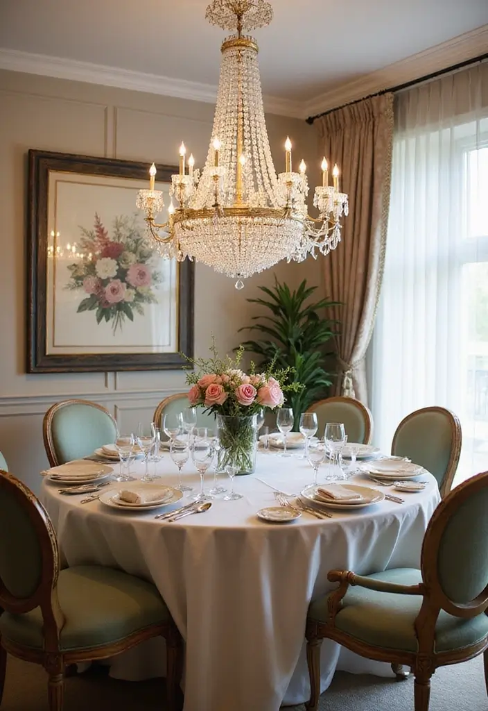 12 Stunning Dining Room Chandeliers for Ambience - 1. Crystal Elegance