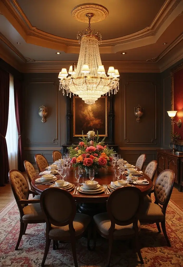 12 Stunning Dining Room Chandeliers for Ambience - 6. Statement Lighting