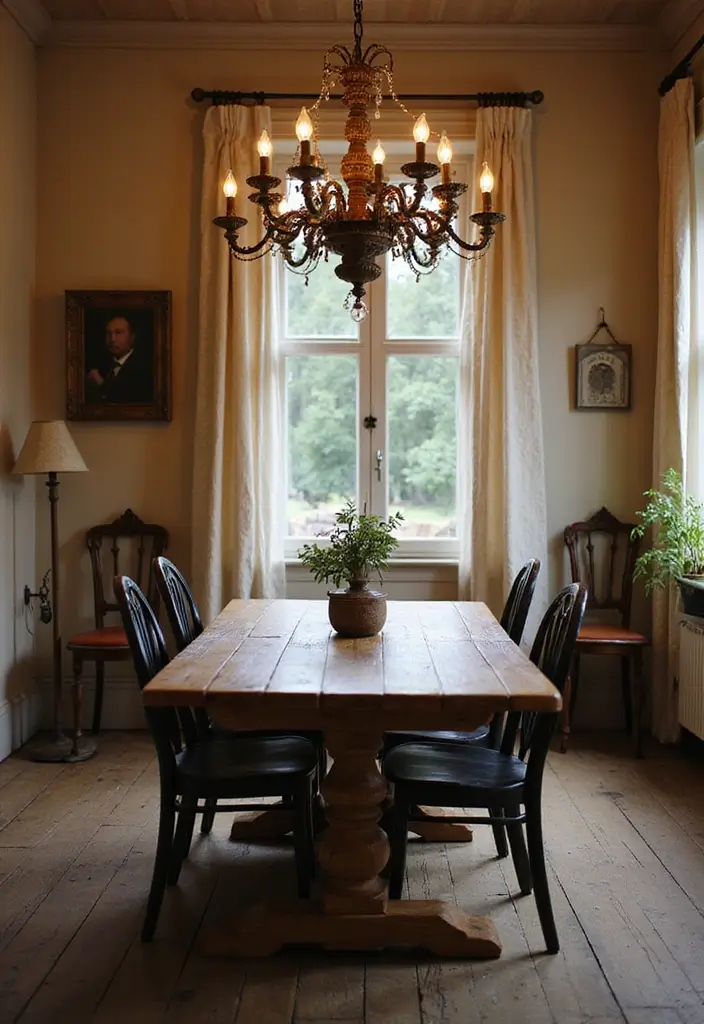12 Stunning Dining Room Chandeliers for Ambience - 8. Vintage Revival
