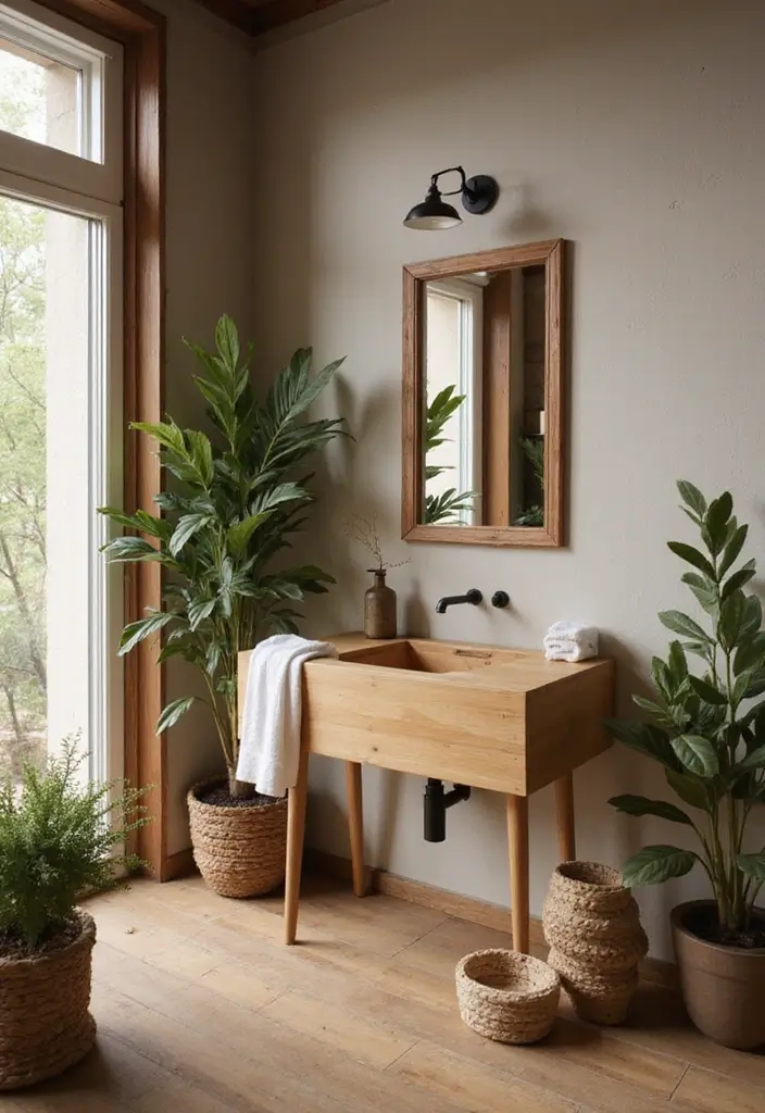 12 Stylish Bathroom Sink Ideas for Every Space - 12. Sustainable Bamboo Sinks