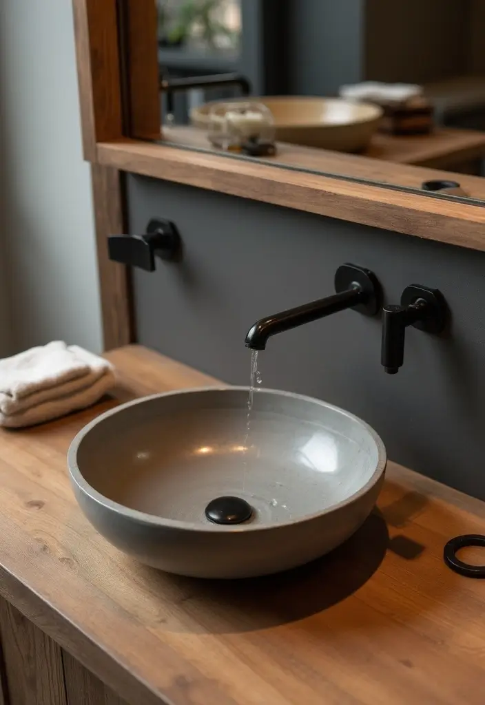 12 Stylish Bathroom Sink Ideas for Every Space - 2. Concrete Sink Designs