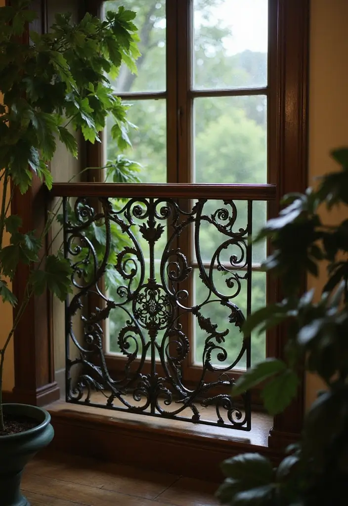 12 Trendy Balcony Railing Ideas for Modern Homes - 3. Charming Wrought Iron Designs