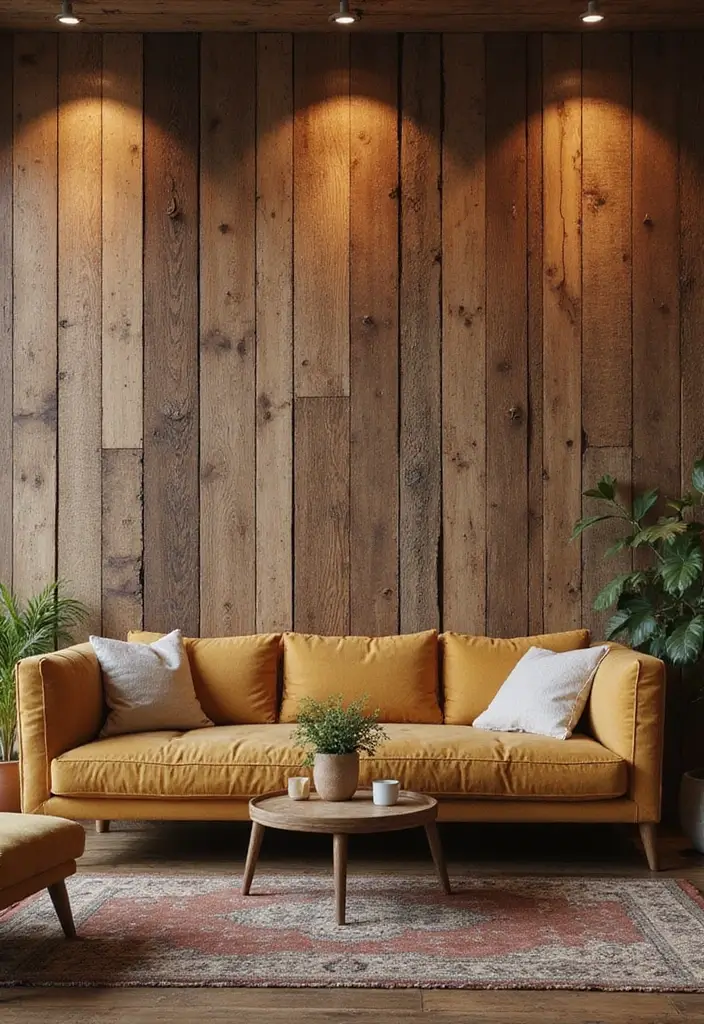 12 Wall Art Texture Ideas for Depth - 1. Rustic Wood Panels