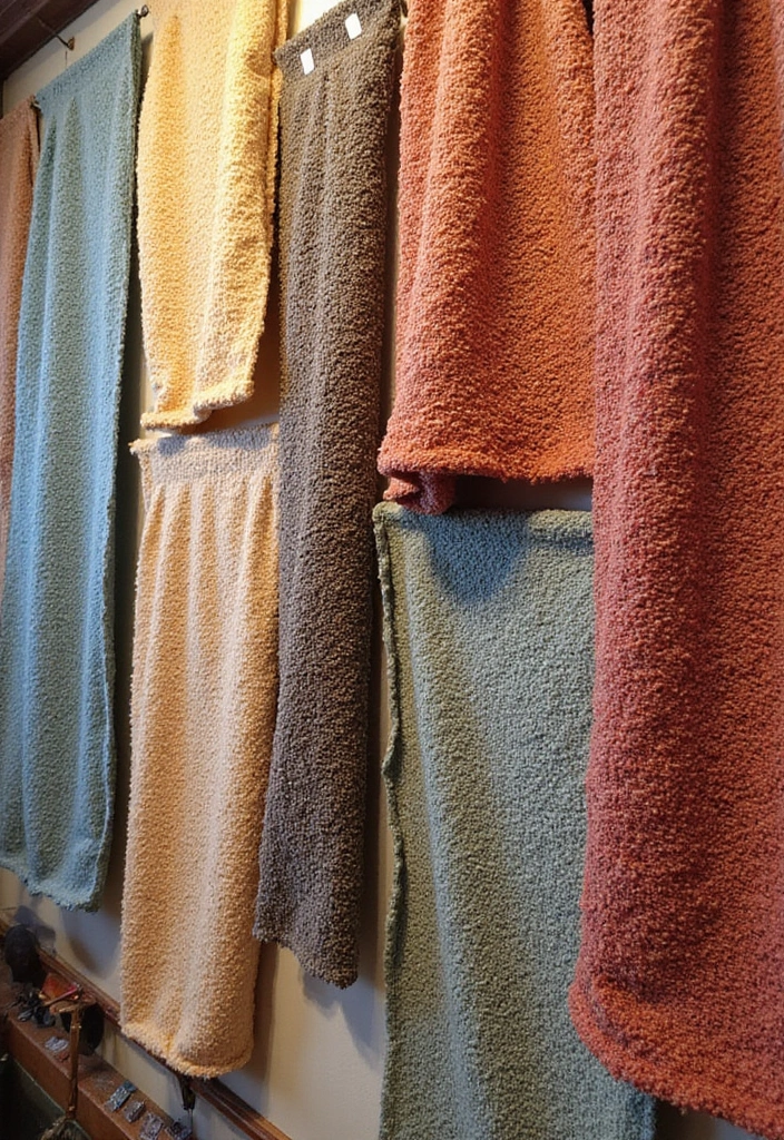 12 Wall Art Texture Ideas for Depth - 2. Textured Fabric Hangings