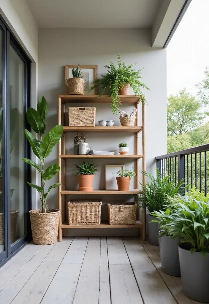 14 Best Balcony Furniture Sets for Small Spaces - 11. Smart Storage Solutions
