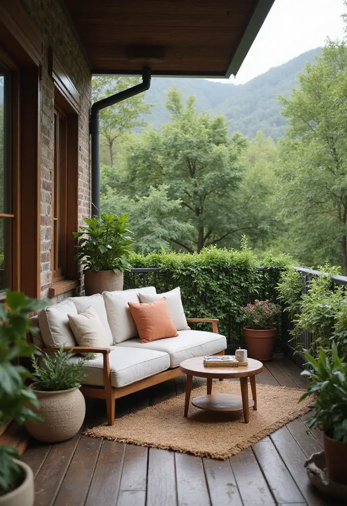 14 Best Balcony Furniture Sets for Small Spaces - 3. Compact Loveseat
