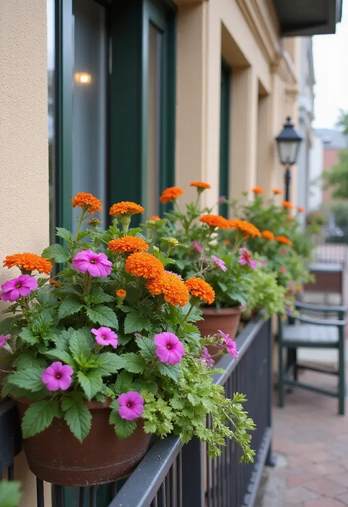 14 Best Balcony Furniture Sets for Small Spaces - 4. Balcony Planter Boxes