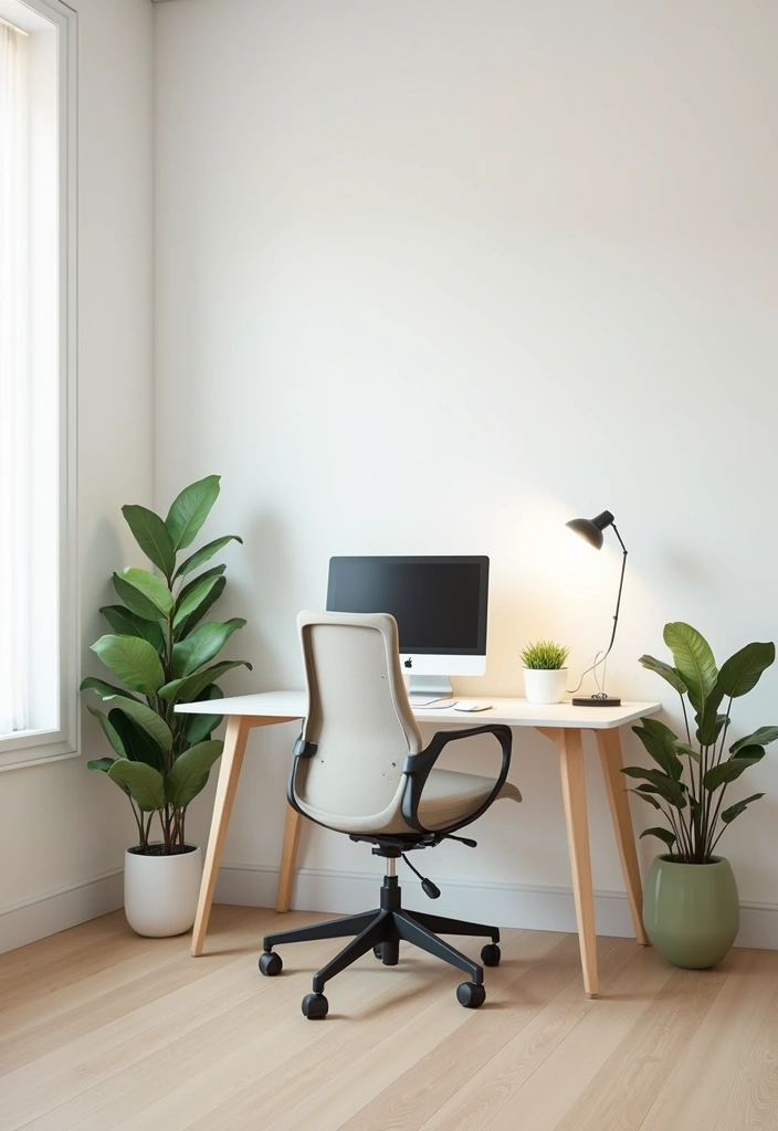 14 Home Office Design Ideas for Every Space - 3. Minimalist Vibe