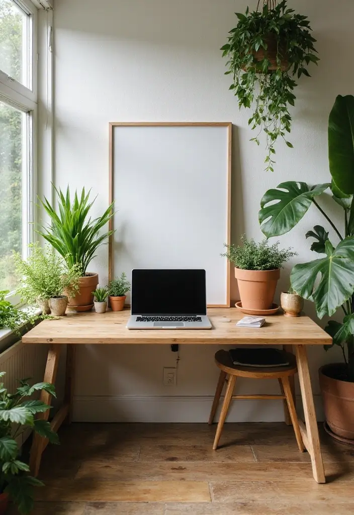 14 Home Office Design Ideas for Every Space - 8. Nature-Inspired Design